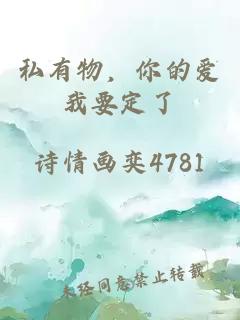 私有物，你的爱我要定了