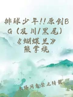 排球少年!!原创BG (及川/黑尾) 《蝴蝶兰》