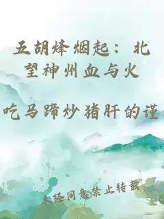 五胡烽烟起：北望神州血与火