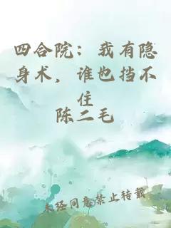 四合院：我有隐身术，谁也挡不住