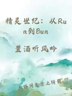 精灵世纪：从Run到Bun