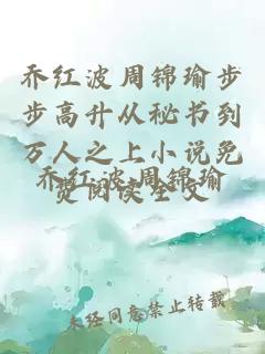 乔红波周锦瑜步步高升从秘书到万人之上小说免费阅读全文