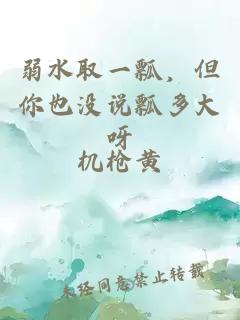 弱水取一瓢，但你也没说瓢多大呀