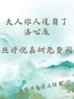 夫人你人设崩了洛心辰