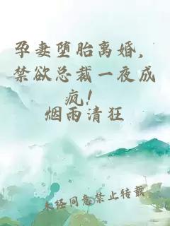 孕妻堕胎离婚，禁欲总裁一夜成疯！