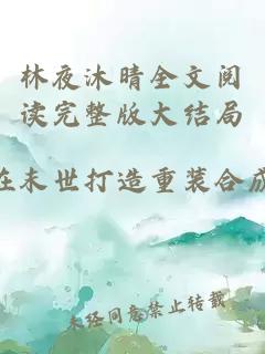 林夜沐晴全文阅读完整版大结局