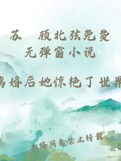 苏婳顾北弦免费无弹窗小说