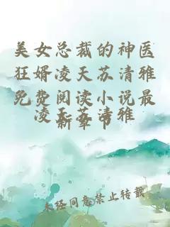 美女总裁的神医狂婿凌天苏清雅免费阅读小说最新章节