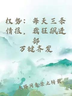 权势：每天三条情报，我狂飙进部