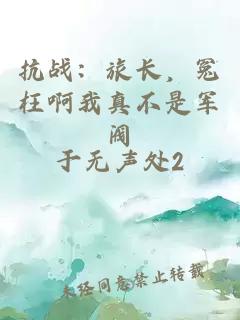 抗战：旅长，冤枉啊我真不是军阀