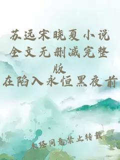 苏远宋晓夏小说全文无删减完整版
