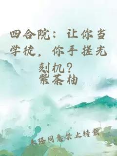 四合院：让你当学徒，你手搓光刻机？