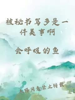 被秘书骂多是一件美事啊