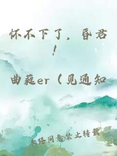 怀不下了，昏君！