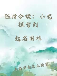 陈情令续：小老祖驾到