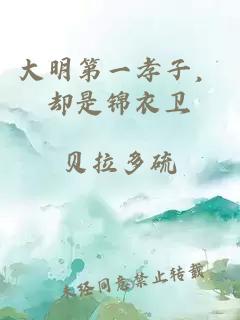 大明第一孝子，却是锦衣卫