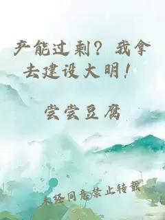 产能过剩？我拿去建设大明！