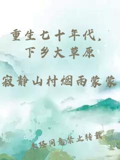 重生七十年代，下乡大草原