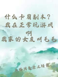 什么卡崩副本？我在正常玩游戏啊