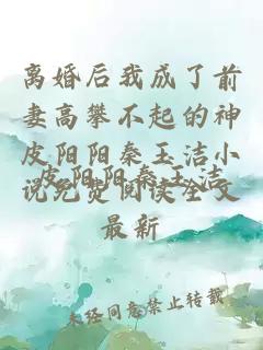 离婚后我成了前妻高攀不起的神皮阳阳秦玉洁小说免费阅读全文最新