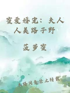 蜜爱婚宠：夫人人美路子野