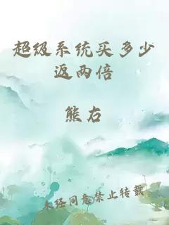 超级系统买多少返两倍