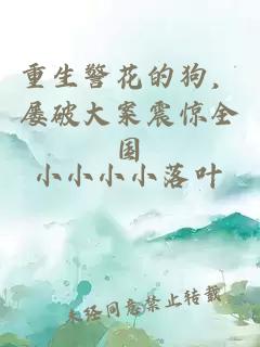 重生警花的狗，屡破大案震惊全国