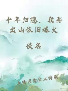 十年归隐，我再出山依旧爆火