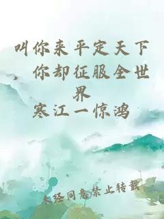 叫你来平定天下，你却征服全世界