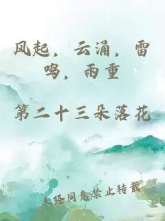 风起，云涌，雷鸣，雨重