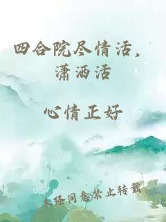 四合院尽情活，潇洒活